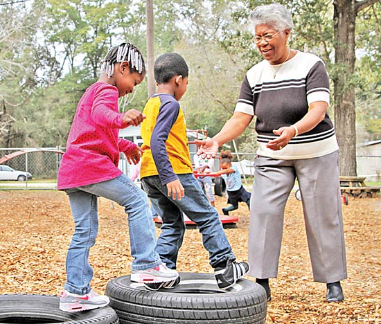 Gussie Lee has spent a lifetime nurturing others, including children who attend her day care center across from Mebane Middle School.  When Lee opened the doors in 1976, it was the first such center in Alachua for African American children.